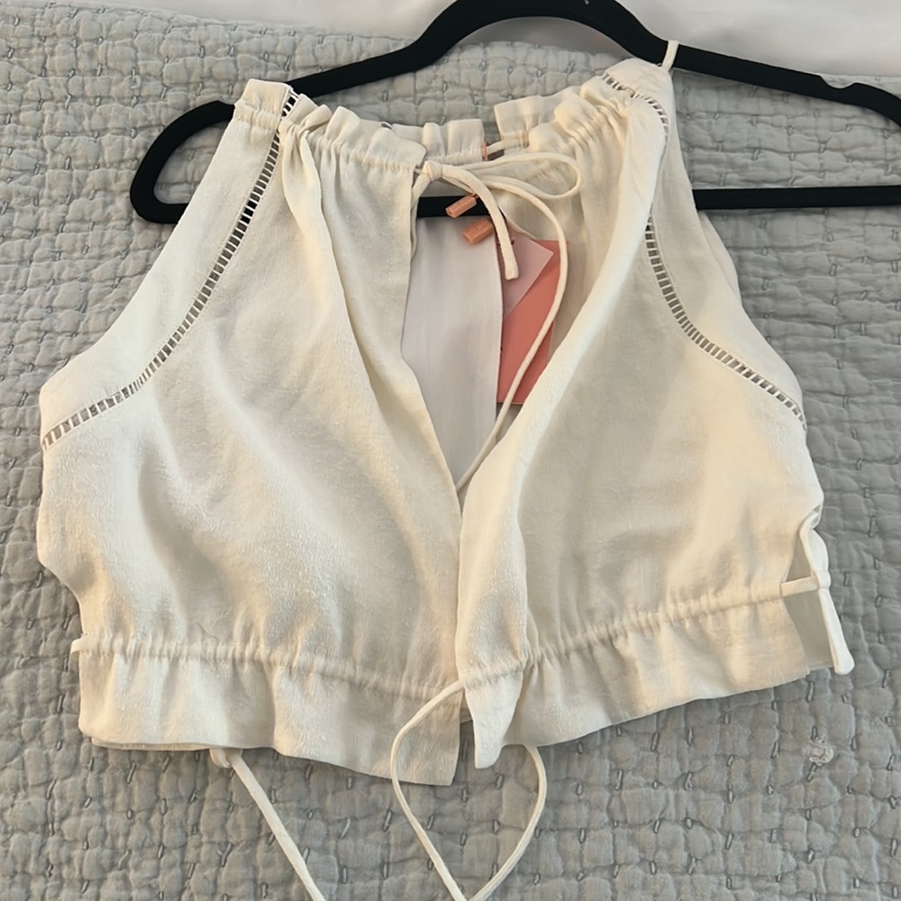 Cult Gaia White Sleeveless Top - Picture 3 of 4